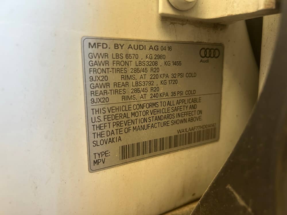 AUDI Q7 PREMIUM, 2017 (2016) — На складі photo 6